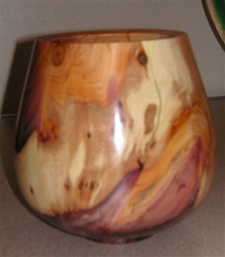 Yew vase by Graham